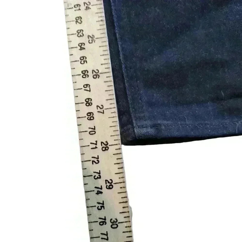 Madewell Skinny Skinny Ankle Zip Jeans Size 30 Dark Blue Denim - Picture 6 of 8